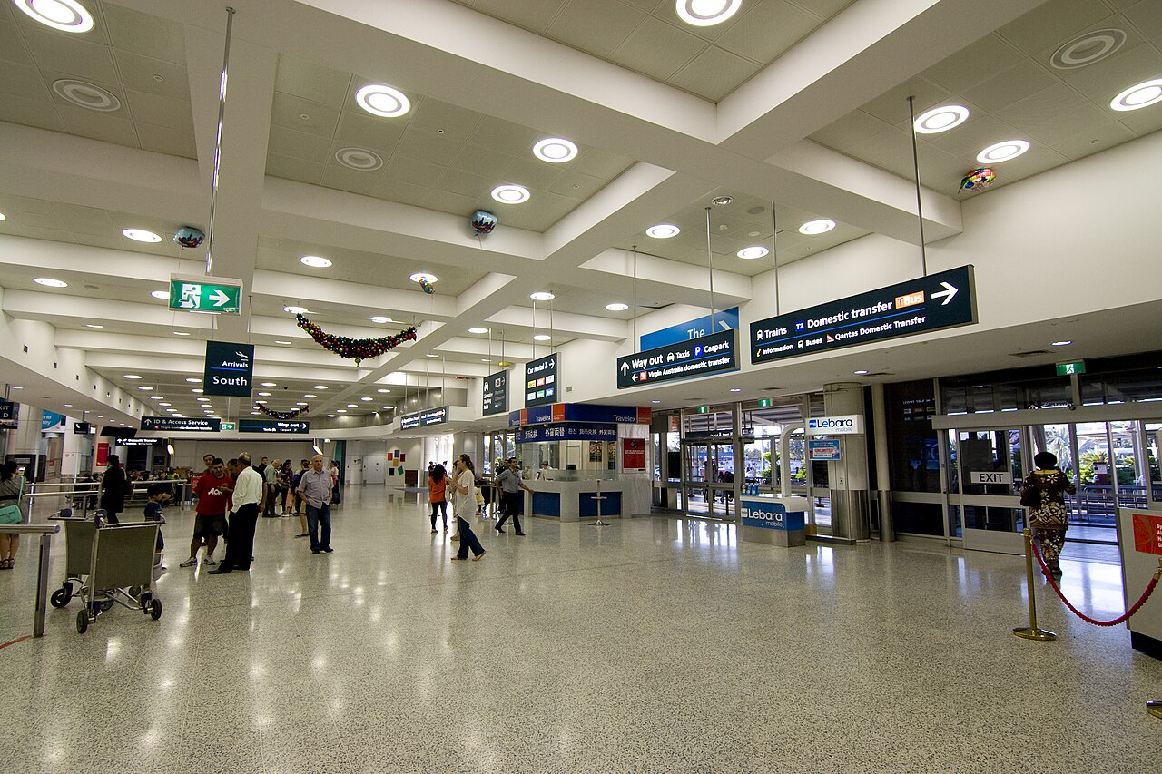 International arrivals area at Sydney Kingsford Smith Airport