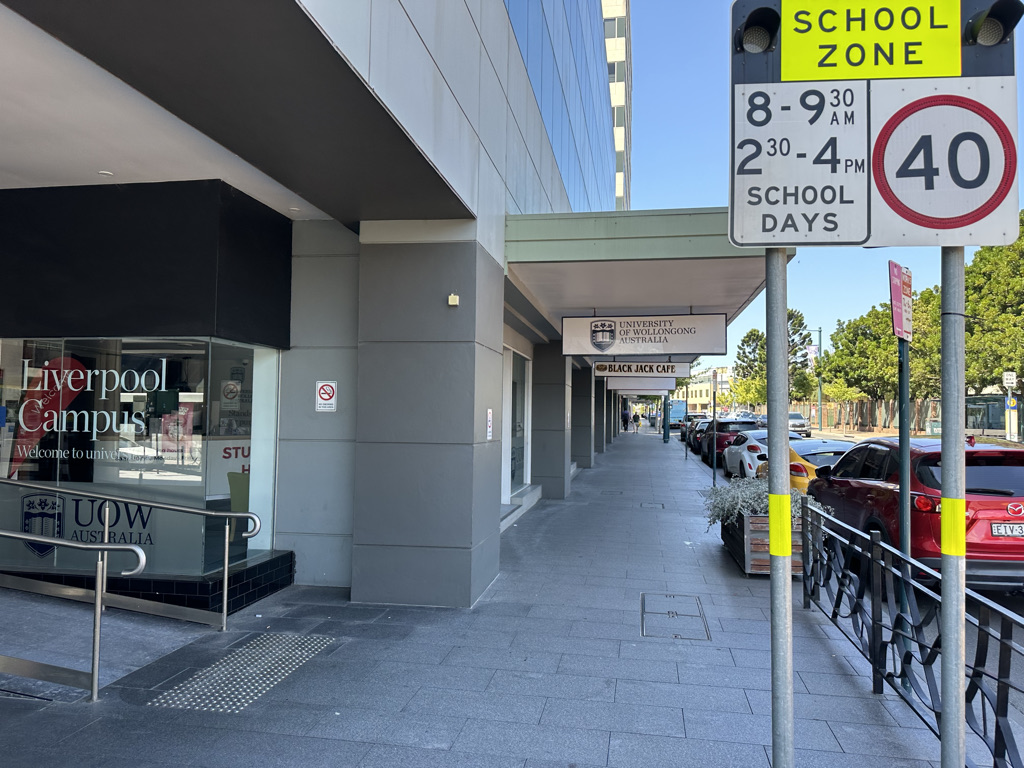Australian university campus where international students attend classes